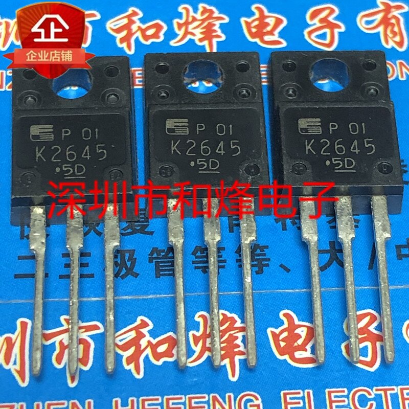 30pcs original new 2SK2645 K2645 TO-220F 600V 9A