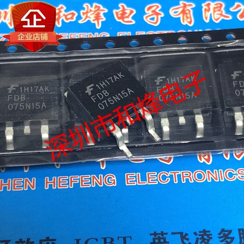 30pcs original new FDB075N15A TO-263 150V 130A