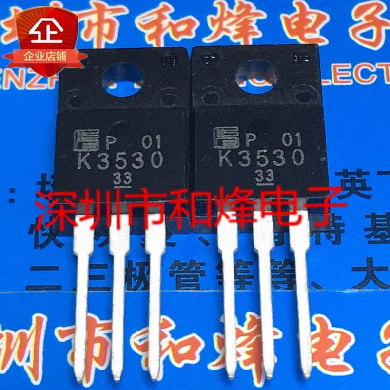 30pcs original new K3530 2SK3530 TO-220F 800V 7A