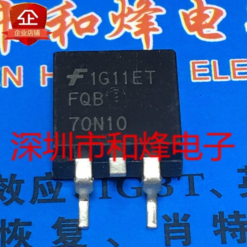 30pcs original new FQB70N10 TO-263 57A 100V
