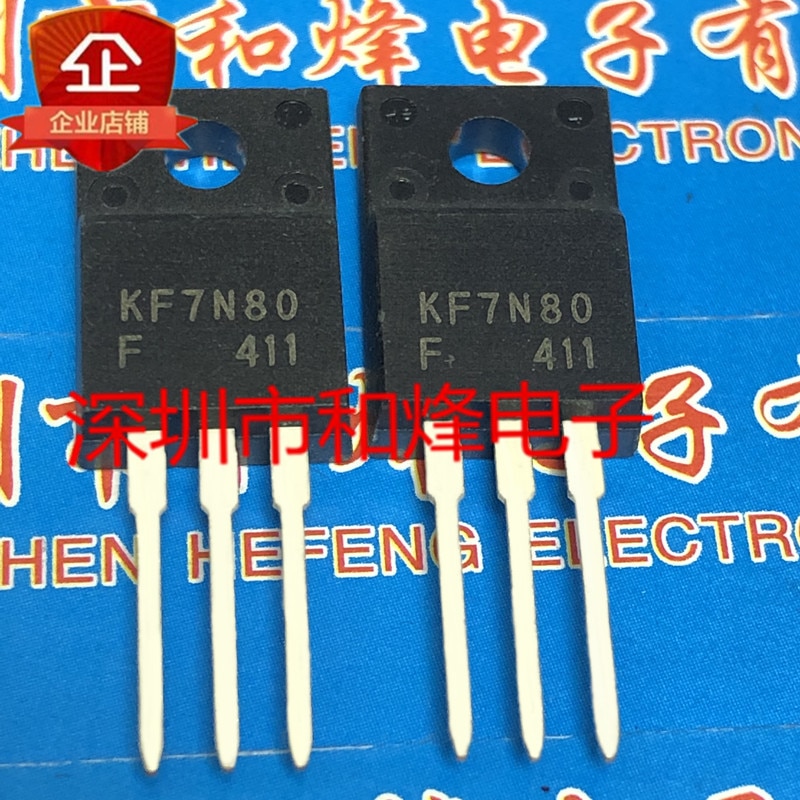 30pcs original new KF7N80 KF7N80F TO-220F 800V 7A