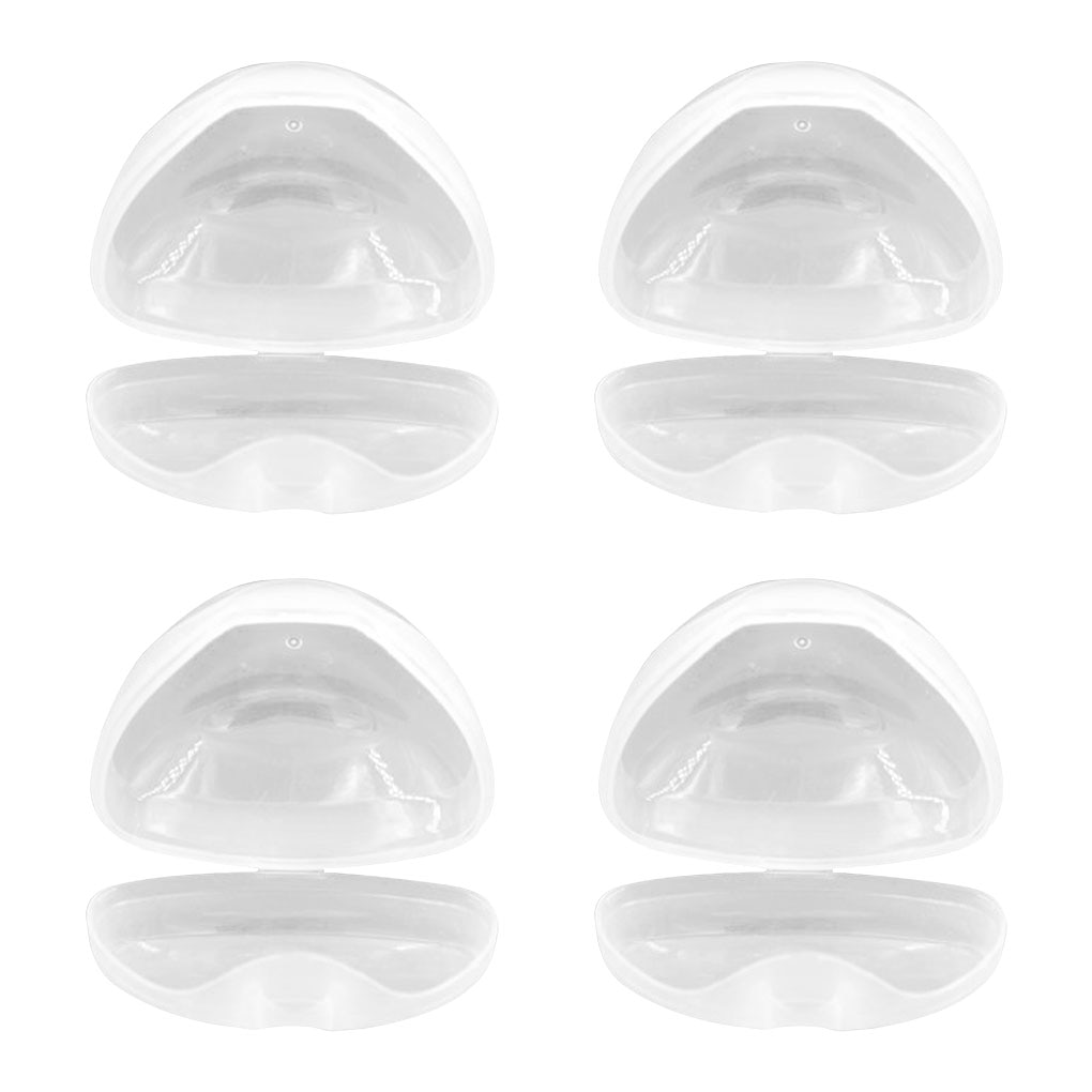 4pcs Baby Soother Holder Container Girl Pacifier Box Wear-resistant Transparent Accessories Storage Storing Case Shield
