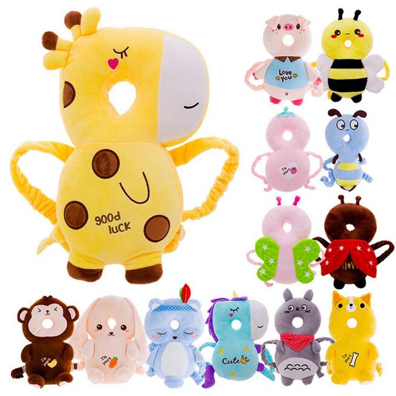 Baby Head Protection Pad Toddler Headrest Pillow Newborn Baby Neck Anti-fall Pillow Cute Cartoon Nursing Resistance Baby Protect