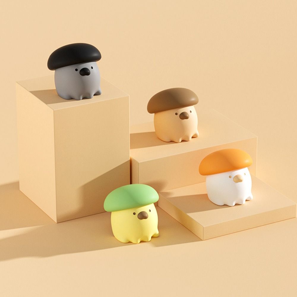 Baby Cartoon Safety Mushroom Table Corner Guard Soft Silicone Right Angle Protective Case For Kids Furniture Security