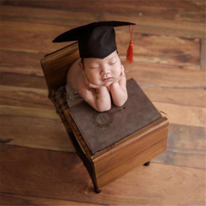 Newborn Full Moon Cute Doctor Hat Children's Photography Props Baby Hat Photography Photo Commemorative Memorial Doctor Cap