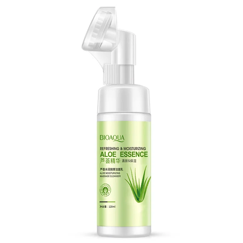 Bioaqua Aloe Vera Moisturizing Massage Cleansing Foam Moisturizing Gentle Care Deap Clean Facial