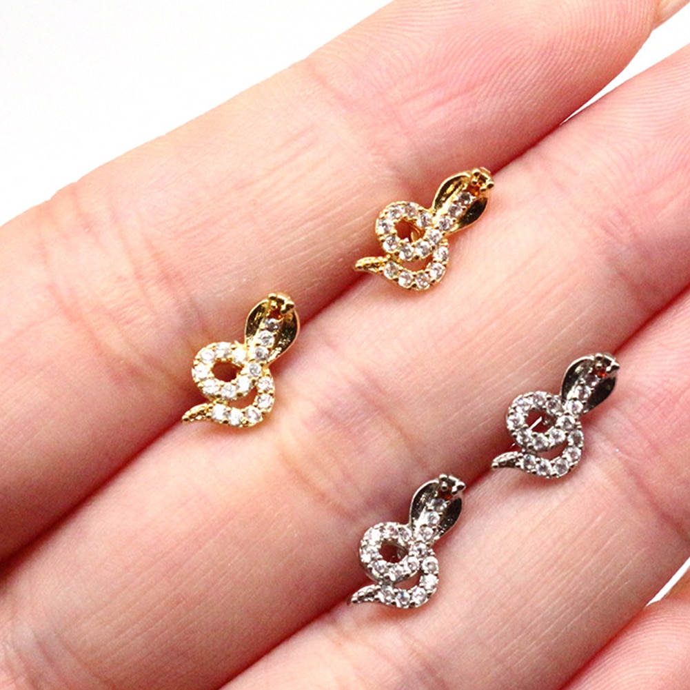 Body Piercing Jewellery Puncture Ornament Snake-shaped Earrings Fake Septum Piercing Nasal Nail Butterfly Earrings