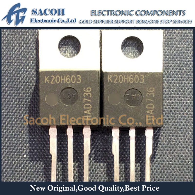New Original 10PCS/Lot IKP20N60H3 K20H603 or IGP20N60H3 G20H603 20N60 TO-220 20A 600V Power IGBT
