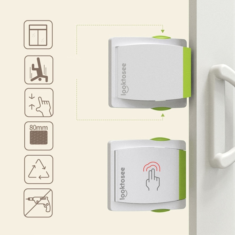 Child Safety Lock for Sliding Glass Door Baby Security Slide Window Locks Anti-pinch for PROTECTION Kids Locks