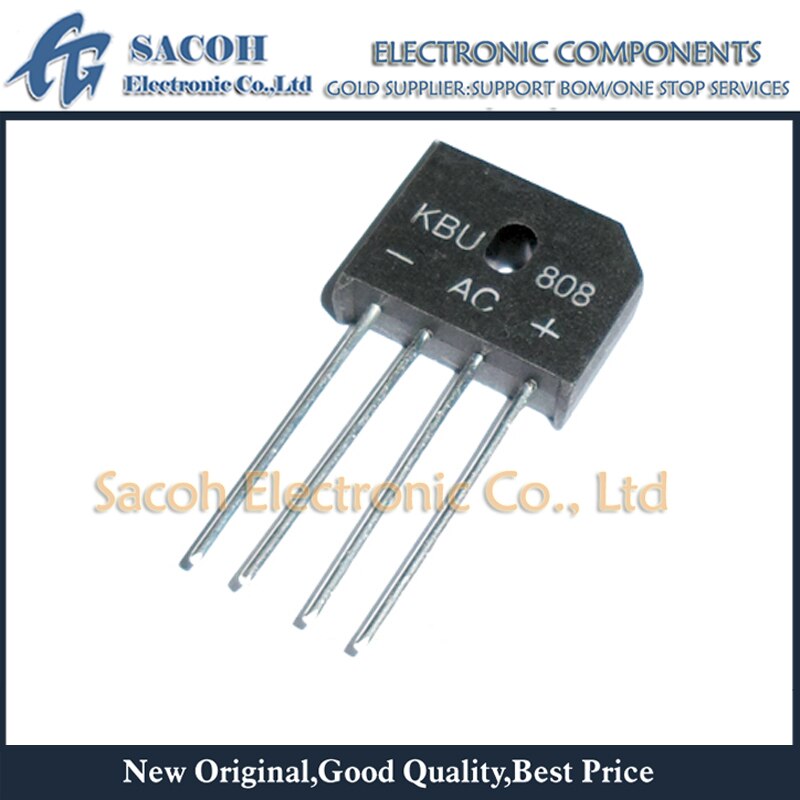 New original 10PCS/Lot KBU808 or KBU810 or KBU807 or KBU806 or KBU805 KBU804 KBU803 KBU802 KBU801 DIP-4 8A 800V Bridge Rectifier