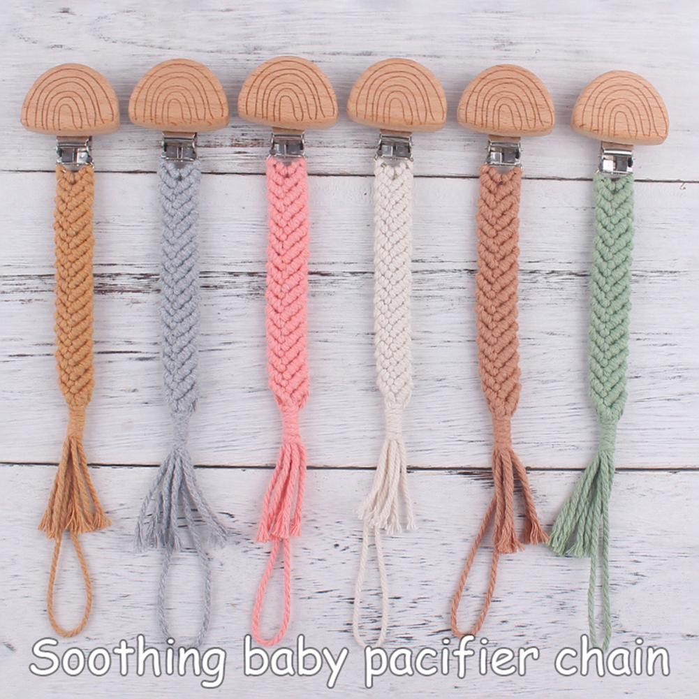 Wear-resistant Bib Clip Portable Pacifier Chain Multi-use Kids Bib Pacifier Lanyard Anti-lost