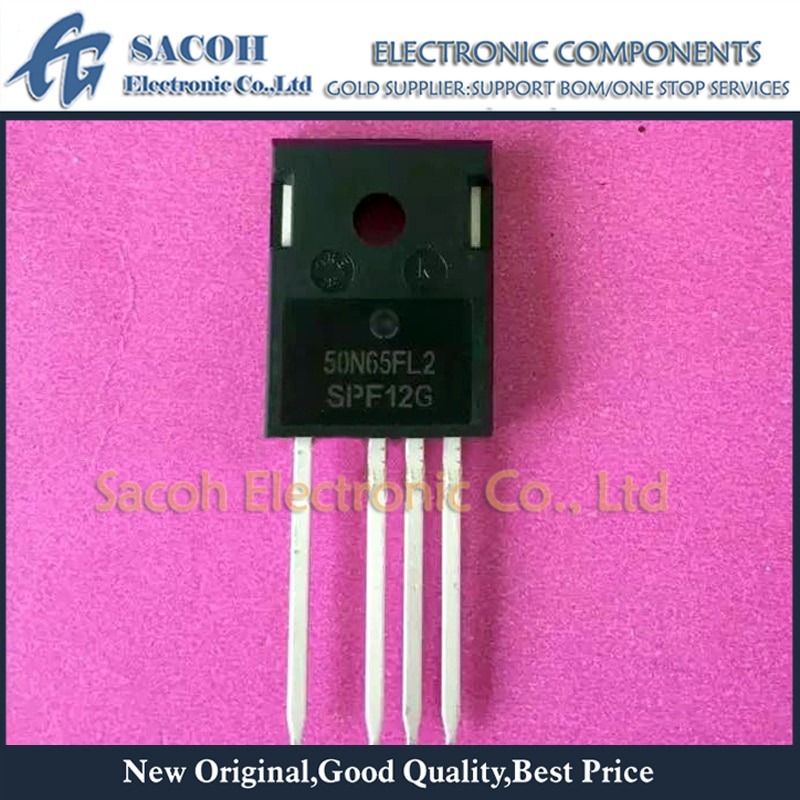New Original 2PCS/Lot NGTB50N65FL2WAG 50N65FL2 or NGTB75N65FL2WAG 75N65FL2 TO-247-4 75A 600V IGBT Field Stop
