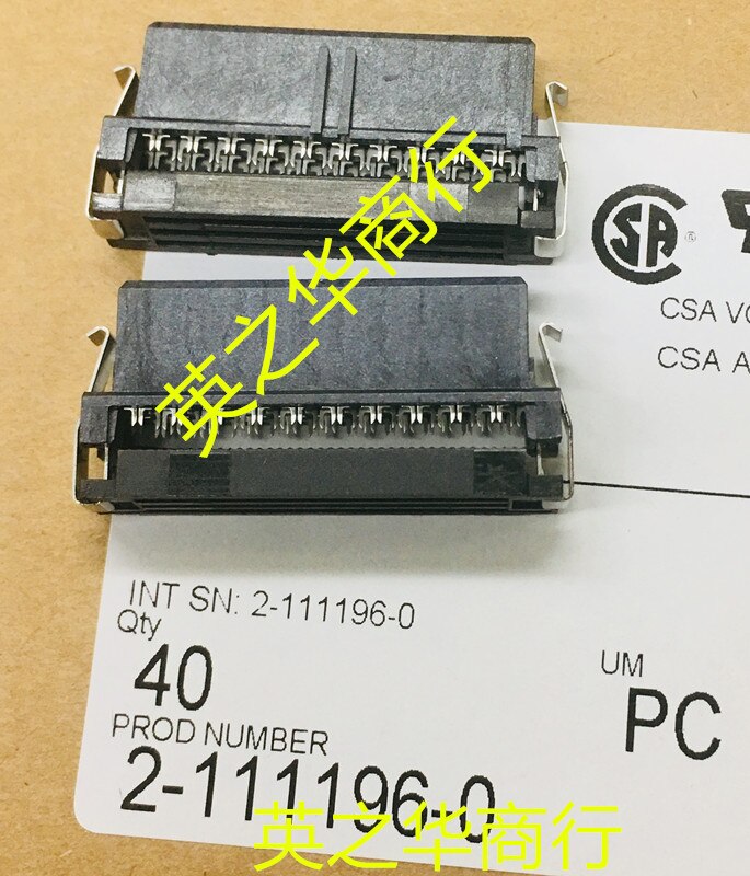 2pcs original new 2-111196-0 40PIN rectangular connector socket connector
