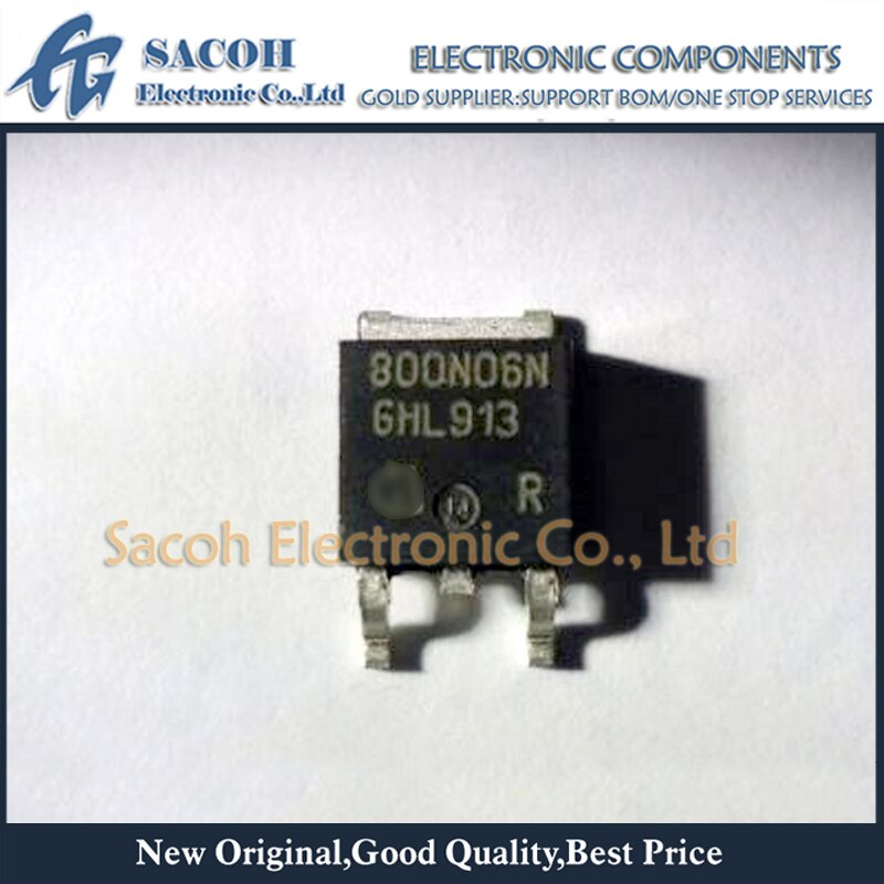New Original 10Pcs IPD800N06NG IPD800N06N 800N06N TO-252 16A 60V OptiMOS-T Power-Transistor