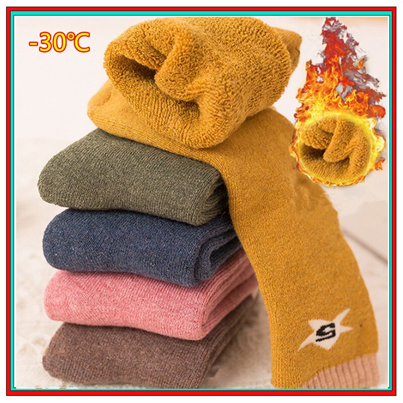 2023 New Winter Kids Socks Cute Baby Girls Boys Socks Christmas Warm Toddler Thicken Children Cartoon Anime Sock For Boy Girl