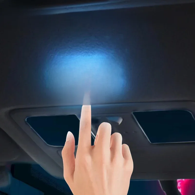 LED Touch Light Mini Wireless Car Interior Lighting Auto Roof Ceiling Reading Lamp for Door Foot