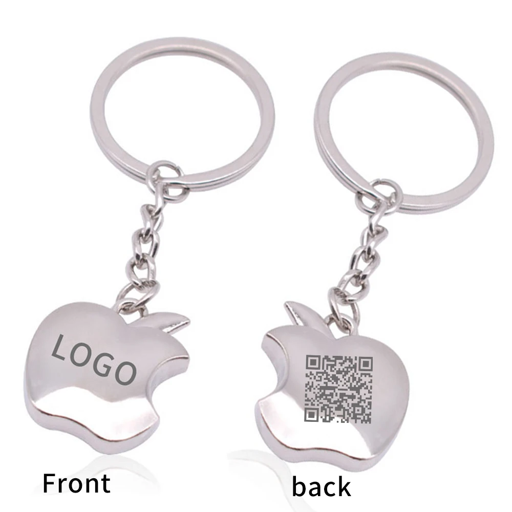 50pcs Wholesale Customized Products Apple Accessories Car Keychain Custom Logo Key Chain for Car