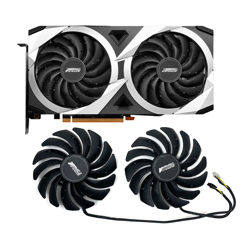 New original 95MM PLD10010B12HH RX 6700 6750 MECH 2X GPU fan for MSI MECH Radeon RX 6600, 6600 XT,