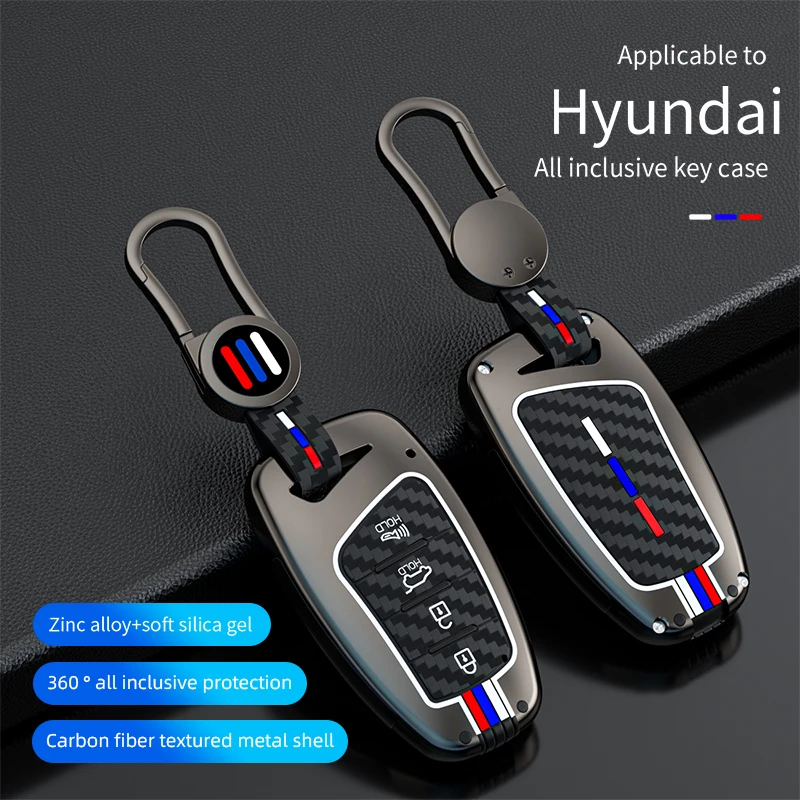 Car Key Cover Remote Case For Hyundai Santa Fe Sport Ix45 Equus Centennial Genesis G80 Grandeur