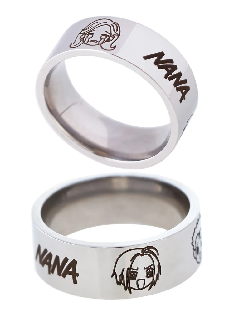 Japanese Anime Stainless Steel Ring Titanium Steel Men's Woman Gifts Cute Ring Fashion Accessories