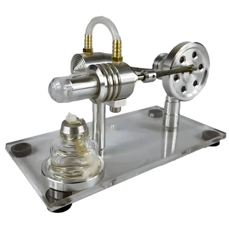 Small Stirling Engine Model Can Start Fuel Mini Metal Assembled Toy Physics Experimental Teaching