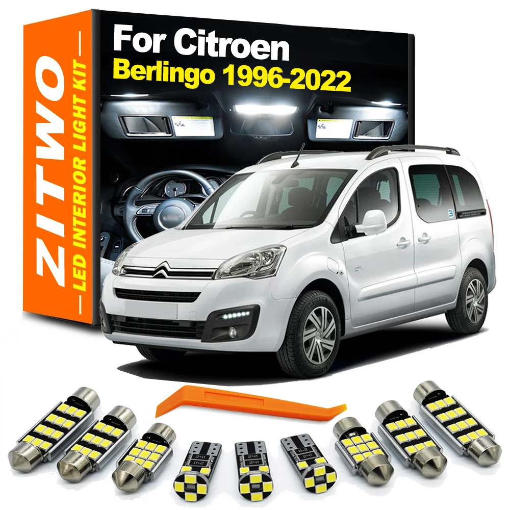 ZITWO LED Interior Light Bulb Kit For Citroen Berlingo I II III MK1 MK2 MK3 MF B9 K9 1996-2018 2019