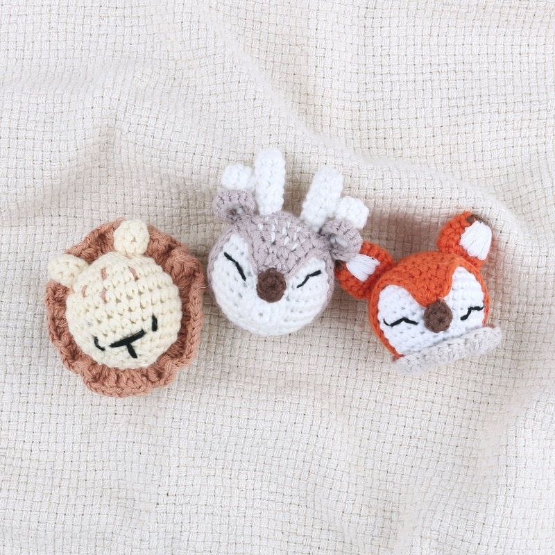 Baby Pacifier Clip DIY Accessories Crochet Animal Bead Infant Teething Toy Freezer Teether Toy Newborn Shower Gift
