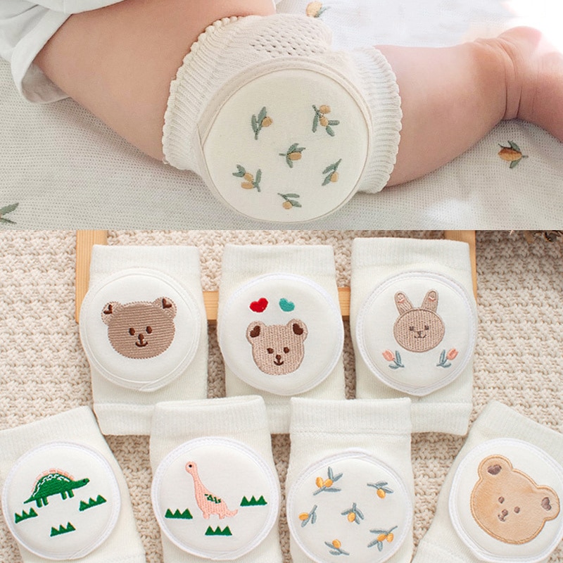 2023 Baby Knee Pads Fashion Cartoon Print Kids Kneepad for Crawling Toddler Infant Safe Accessories Knee Protector Sock 0-4Years