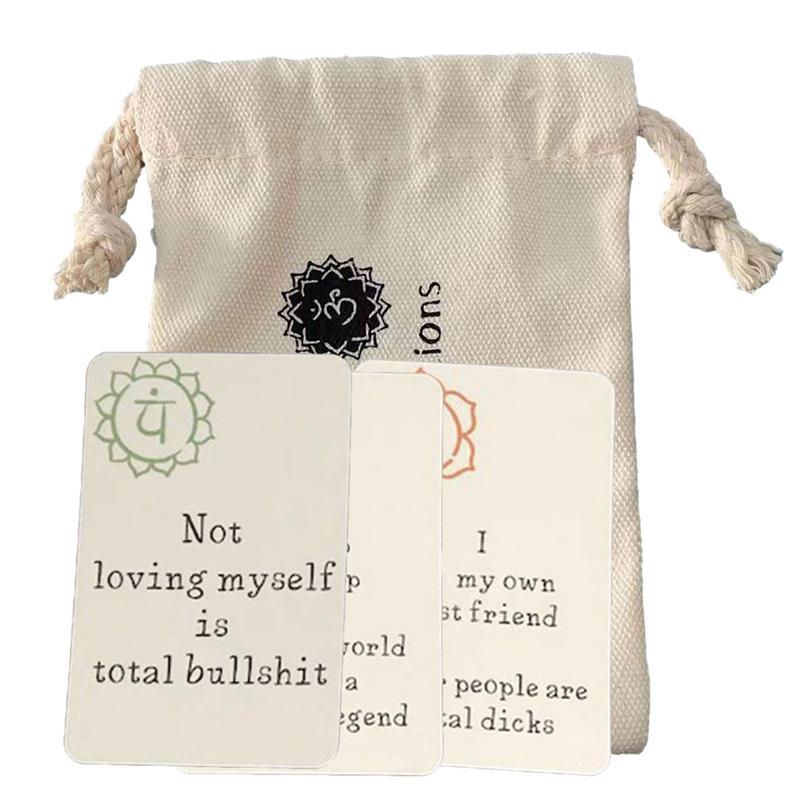 Sweary Affirmation Cards 2023 Funny Positive Affirmations Cards 16 Motivational Cards With Thought-Provoking Sentences