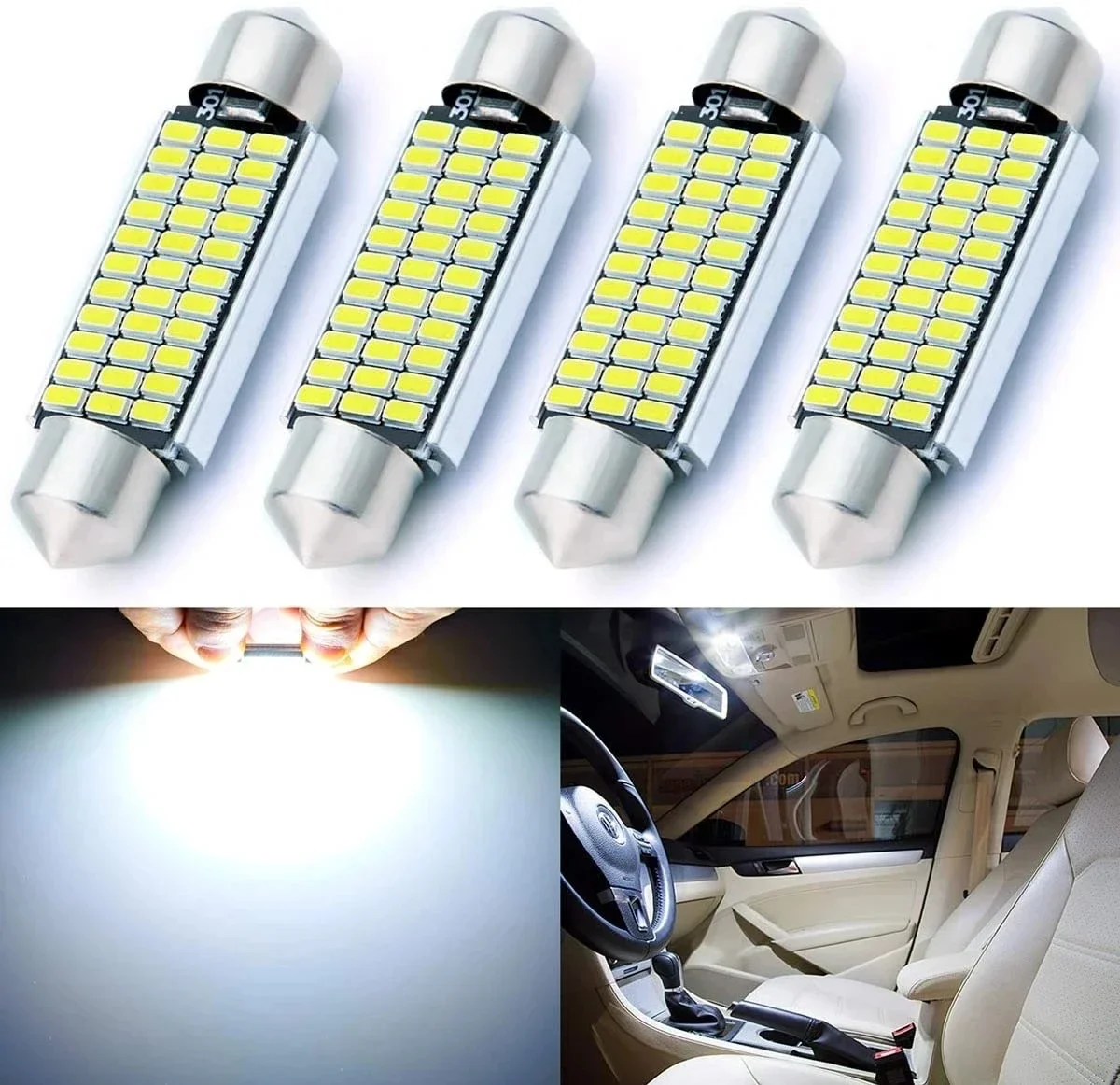 Festoon 31mm 36mm 39mm 41mm High Quality Super Bright LED Bulb C5W C10W Car License Plate Light Auto