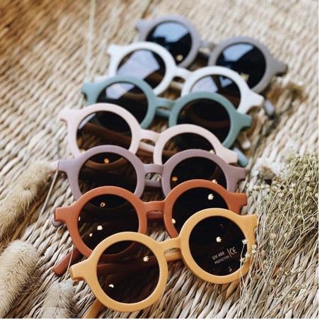 New Lovely Kids Baby Sunglasses Children Sun Glasses Round Street Beat Baby Boy Girls Eyeglasses Cute Shades Outdoor Look