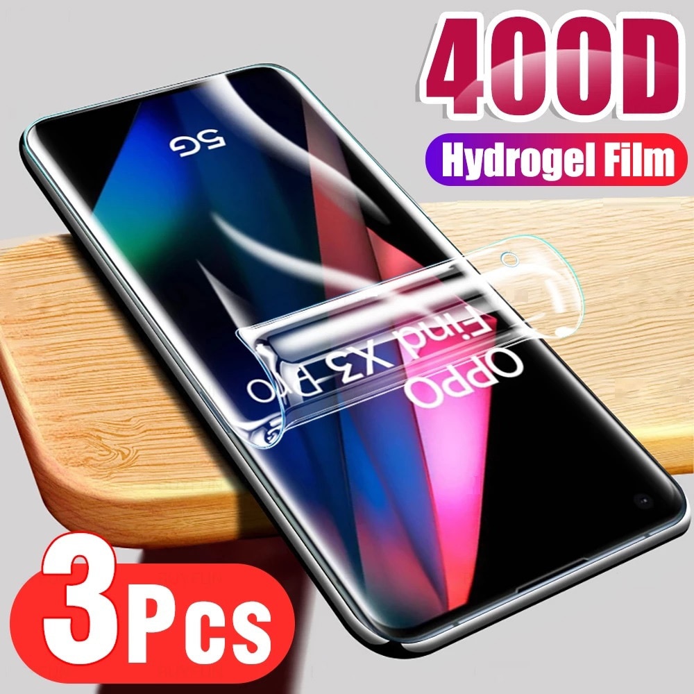 3PCS Hydrogel Film for Oppo Find X3 Pro Full Screen cover for Oppo Find X3 Neo Find X3 X5 Lite Film for Oppo Find X5 Pro