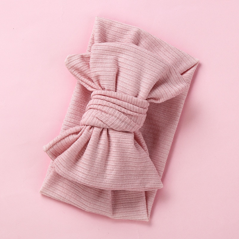 Cute Baby Girl Headbands Knitted Newborn Baby Bows Haarband Turban Head Elastic head band Infant Toddler Hair band Accessories