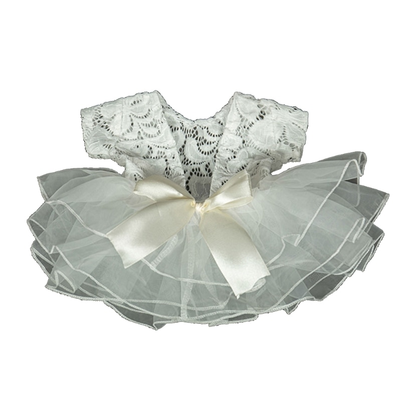 HUYU Baby Photography Props Lace Outfit Newborn Photo Tutu Skirt Bowknot Dress