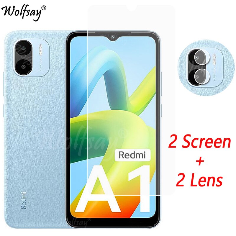 Camera Lens Protector For Xiaomi Redmi A2 Screen Protector Tempered Glass For Redmi A2 Camera Glass For Redmi A2 Glass 6.52 inch