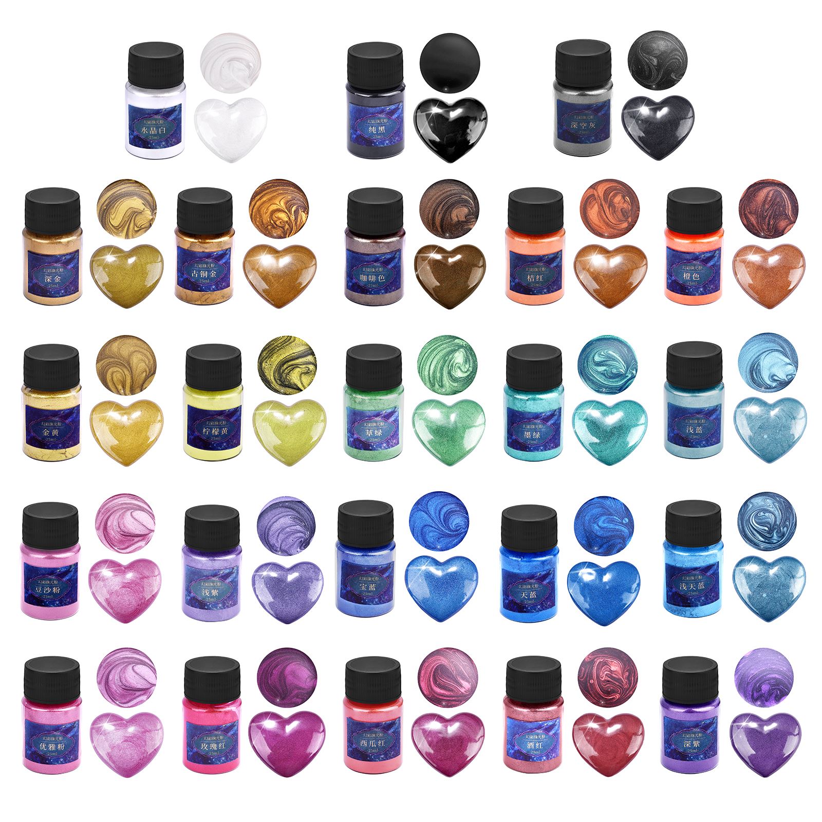 10g Pearl Powder UV Epoxy Resin Dye Mica Powdered Pigment Nail Art Pigment Filler For Resin Jewelry Making DIY Crafts