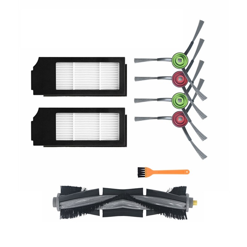 8Pcs For Cobos Sweeping Robot Accessories X1 Mop Wiper Main Brush Side Brush