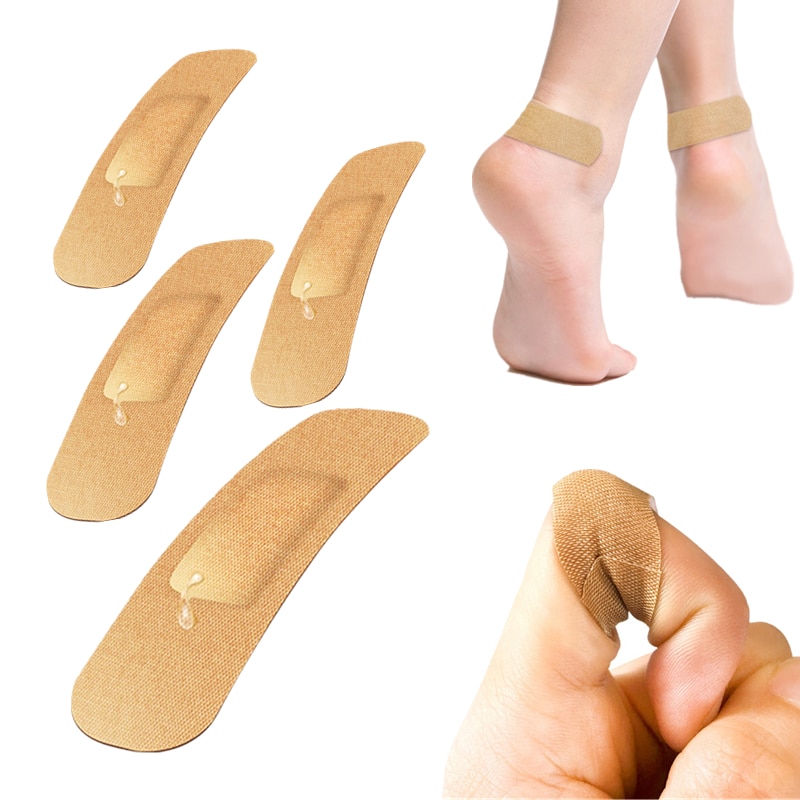 100pcs/set Elastic Band Aid Waterproof Heel Protector Tape Bandages First Aid Wound Plaster Sports Travel Kits Medical Strips