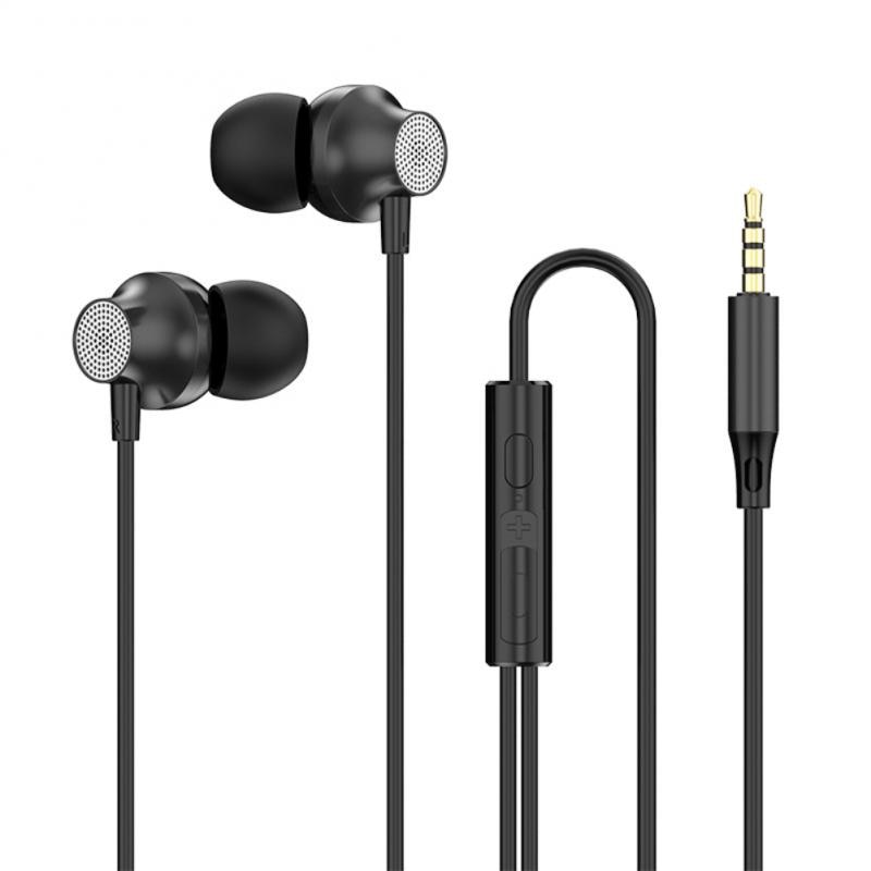 Type-c Metal Headset Earbuds Sports Headphones Stereo Earbuds 3.5mm Gaming Headset Phone Accessories In-ear Mic Wire Earphone