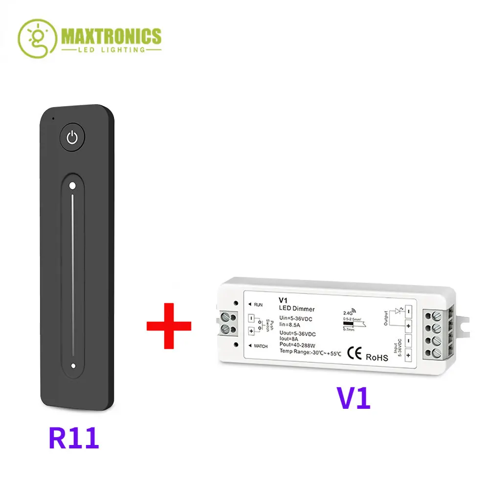 LED Dimmer Wireless RF Switch12V 5V 24V 36V 8A PWM With 1zone 2.4G Brightness Adjustment Touch