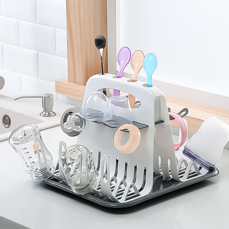 1Pc Baby Bottle Drain Drying Rack Portable Cleaning Dryer Baby Milk Bottle Dryer Holder for Feeding Bottles Accessories