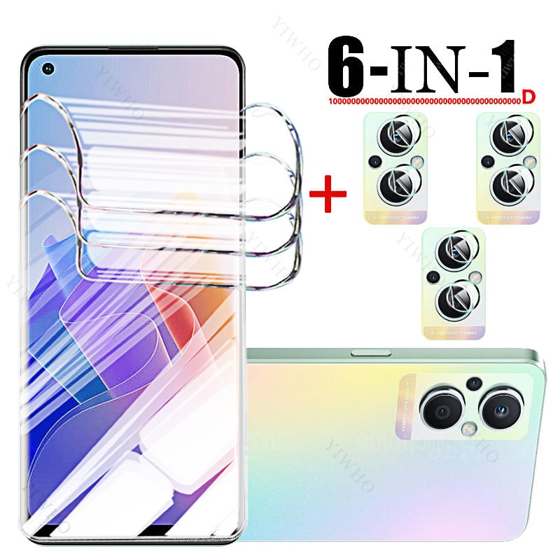 6in1 Hydrogel Film for Oppo Reno7 Lite Screen Protector Full Cover for Reno7 Pro Plus SE 5G Lite Not Tempered Glass Camera Lens