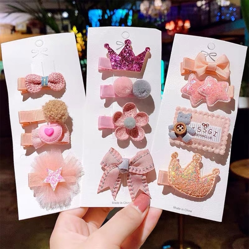 K5DD 10-Styles Toddler Girls Hair Accessories Baby Hair Clips Kids- Hair Clips for Styling Cute Hair Clips for Girls Gift