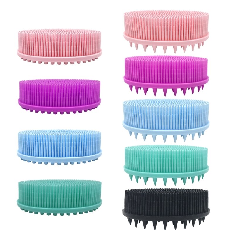 2-IN-1 Silicone Body Scrubber Loofah Soft Silicone Exfoliating Shower Scrubber
