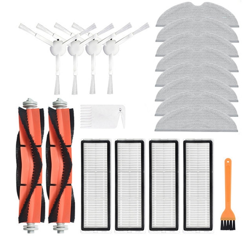 Hepa Filter Side Brushes Mop Cloth For Xiaomi Mijia Vacuum 1C 2C 1T F9 Vacuum Cleaner Parts