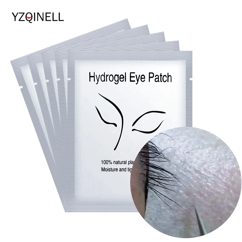 100Pairs Wholesale Hydrogel Eye Patch for Building Eyelash Extension Under Eye Pads Grafted Lash