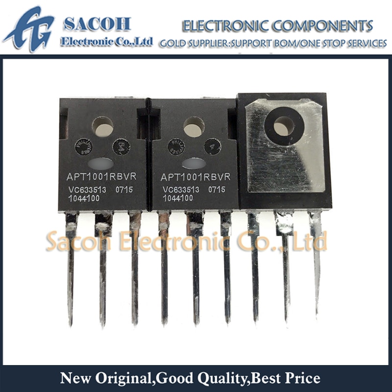 New Original 10Pcs APT1001RBVRG APT1001RBVFRG APT1001RBNG APT1001RBNRG APT1001R6BFLLG TO-247 11A 1000V Power MOSFET