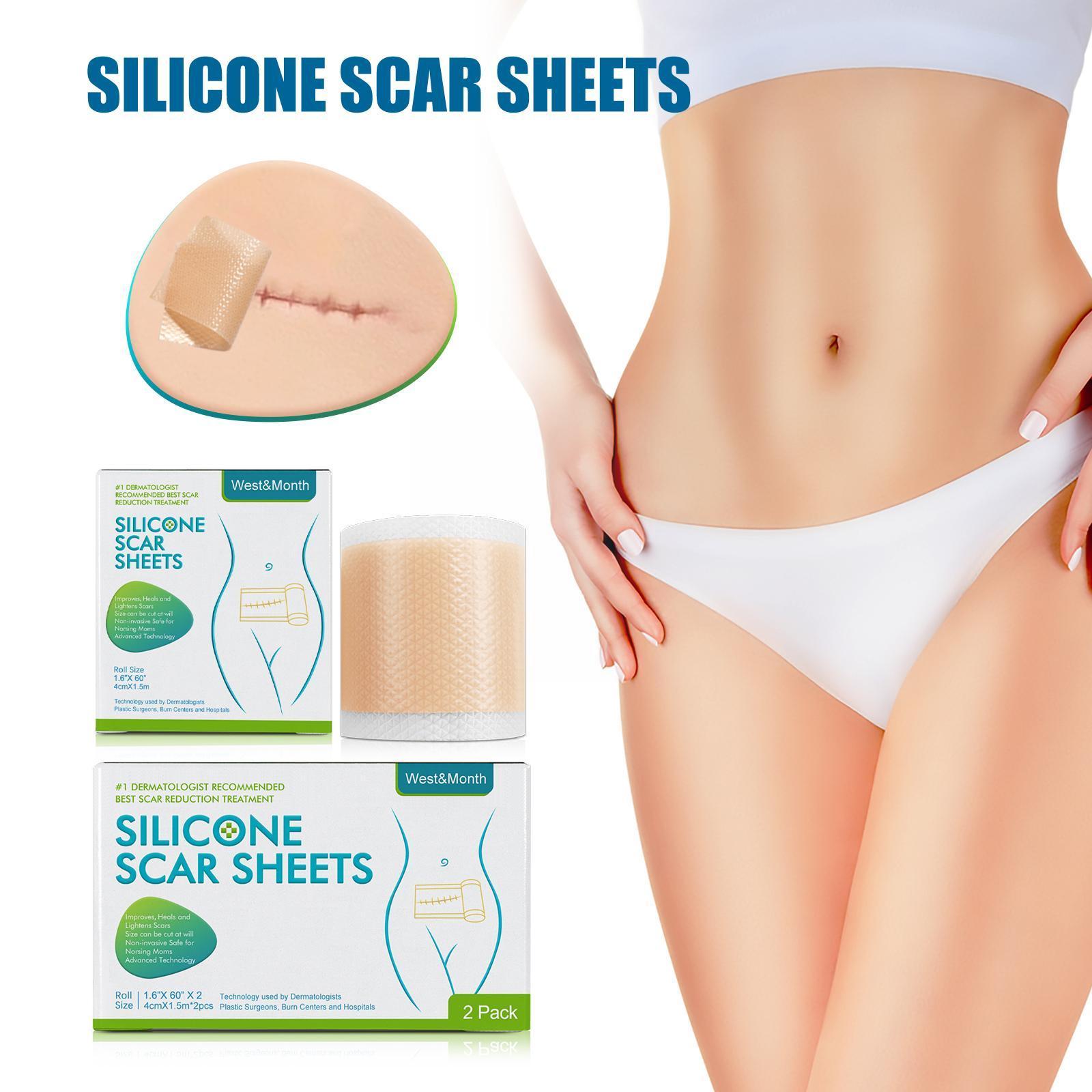 150CM Silicone Scar Sheets Skin Repair Patch Removal Burn Skin Self-Adhesive Patch Stretch Therapy Tape Mark Scar Care Acne Q4F2