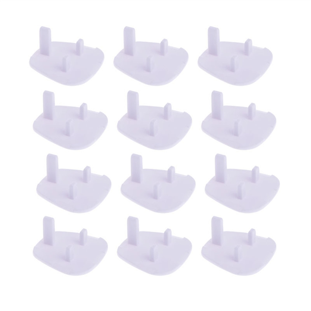 12pcs Baby Safety Child Electric Socket Outlet Plug Protection Security Two Phase Safe Lock Cover Kids Sockets Cover Plugs