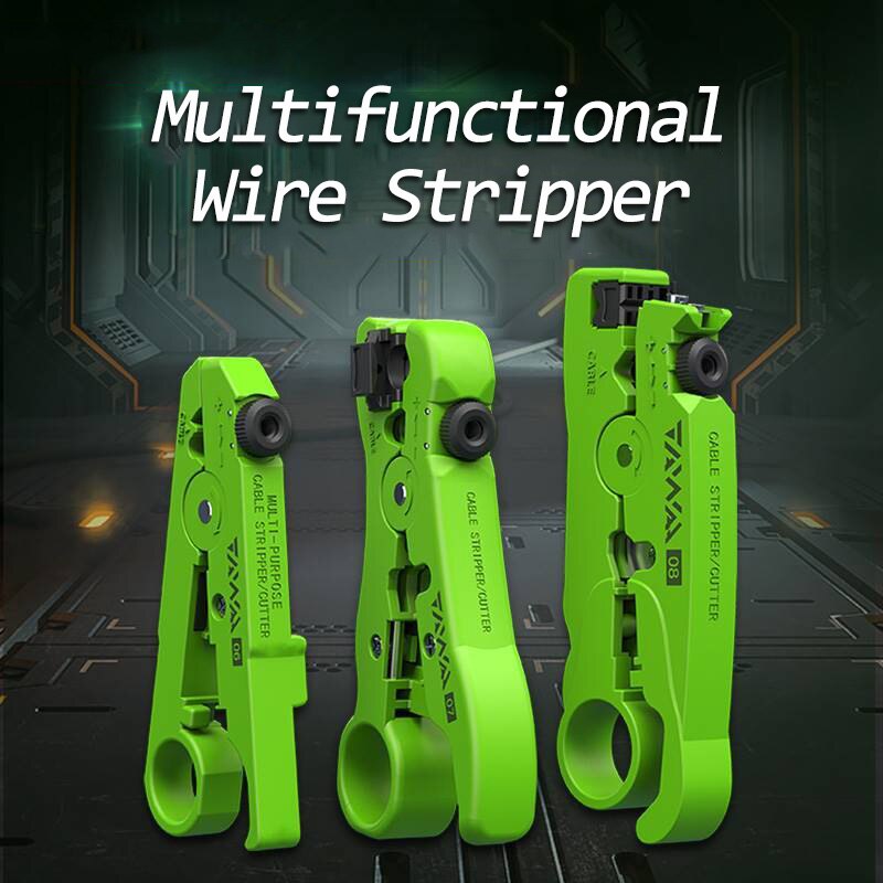 Wire Stripper Coaxial Cable TV Network Cable Stripping Tool Multi-function Stripper